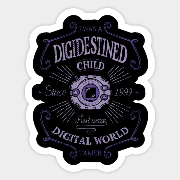 Digimon Child - First Adventure - Digidestined Sticker by Typhoonic